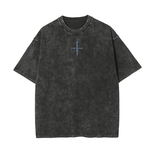 BLUE FLAME PALADIN VINTAGE OVERSIZE TEE