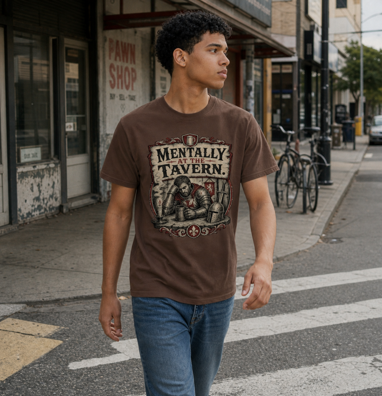 Mentally at the Tavern Classic Graphic Tee