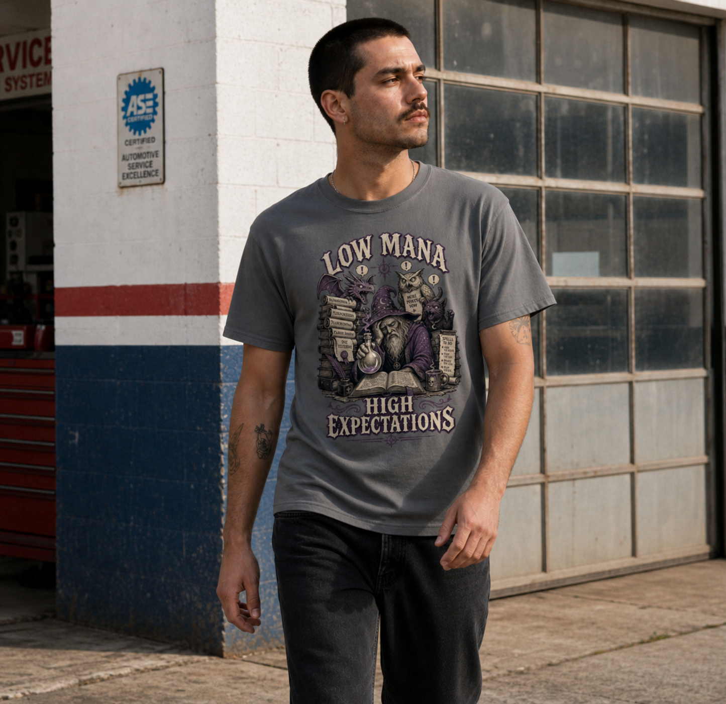 Low Mana, High Expectations Classic Graphic Tee