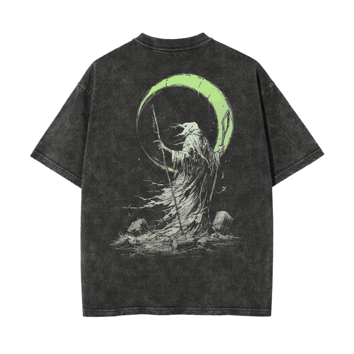 GREEN MOON REAPER VINTAGE OVERSIZE TEE