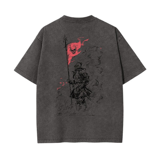 DEATH BANNER KNIGHT VINTAGE OVERSIZE TEE