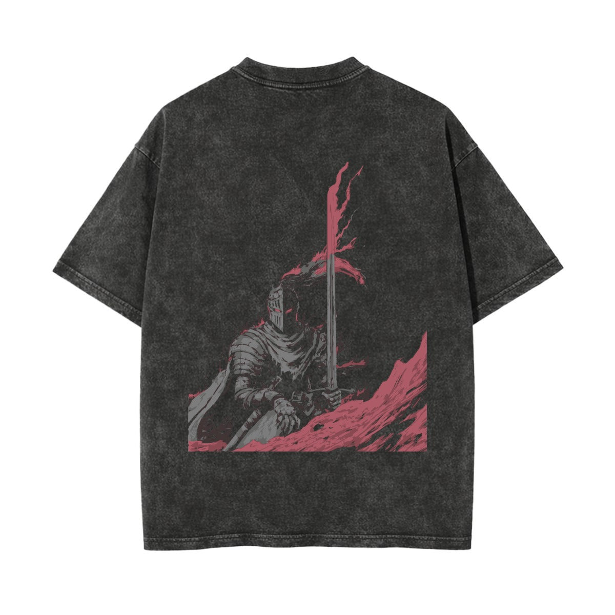 ROSE FLAME KNIGHT VINTAGE OVERSIZE TEE