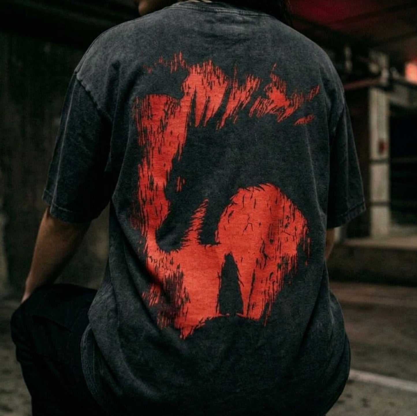 CRIMSON DRAGON OATH VINTAGE OVERSIZE TEE