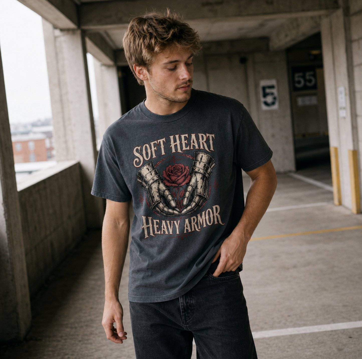 Soft Heart, Heavy Armor Classic Graphic Tee