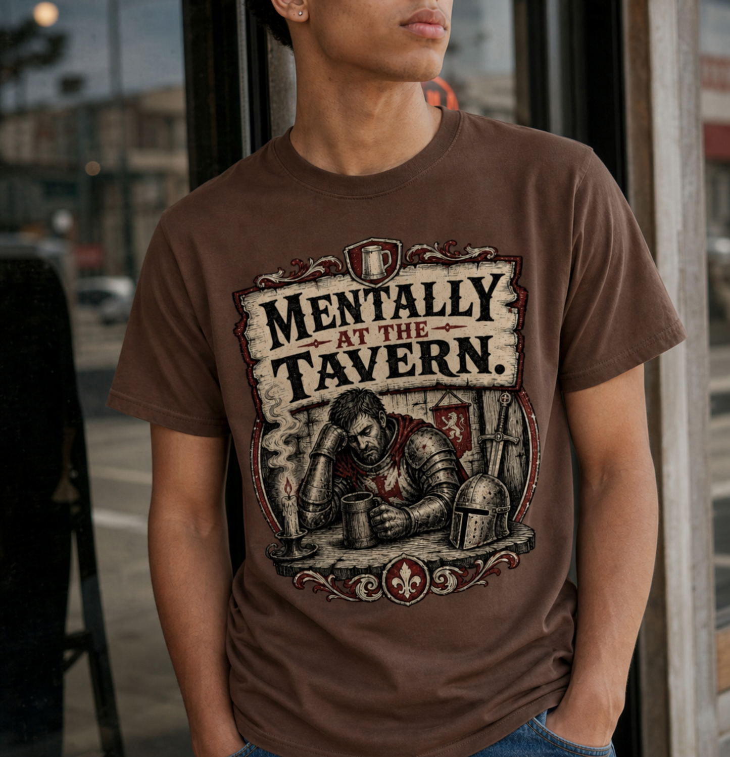 Mentally at the Tavern Classic Graphic Tee