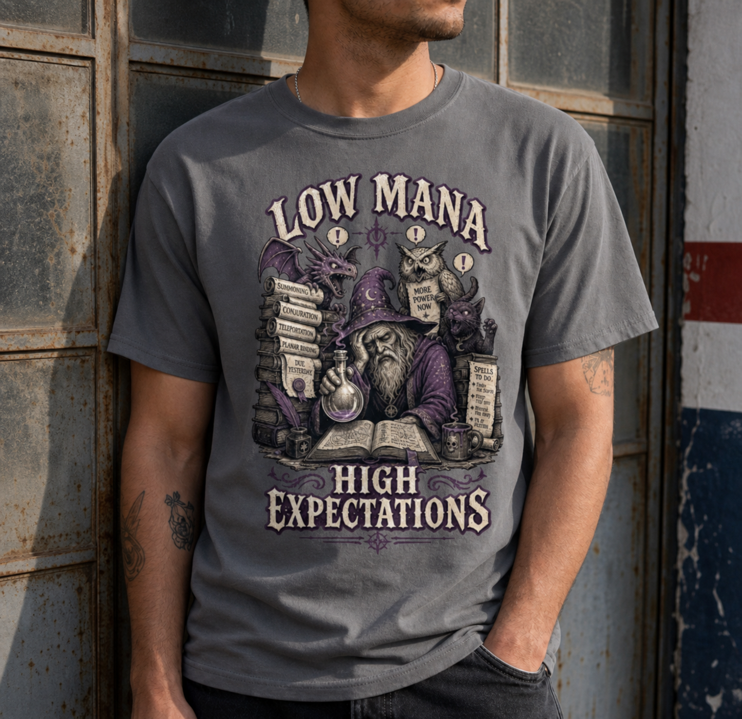 Low Mana, High Expectations Classic Graphic Tee