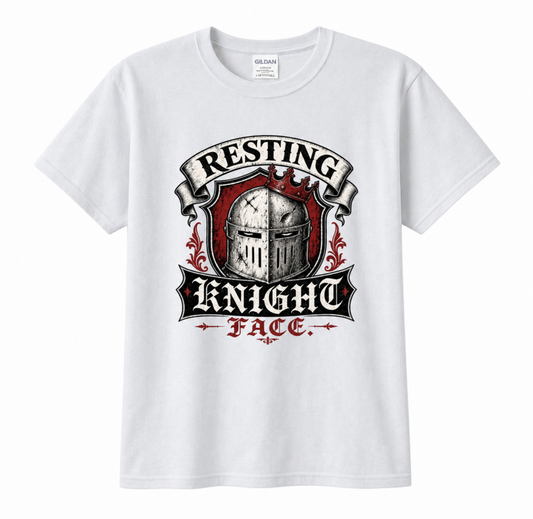 Resting Knight Face Classic Graphic Tee