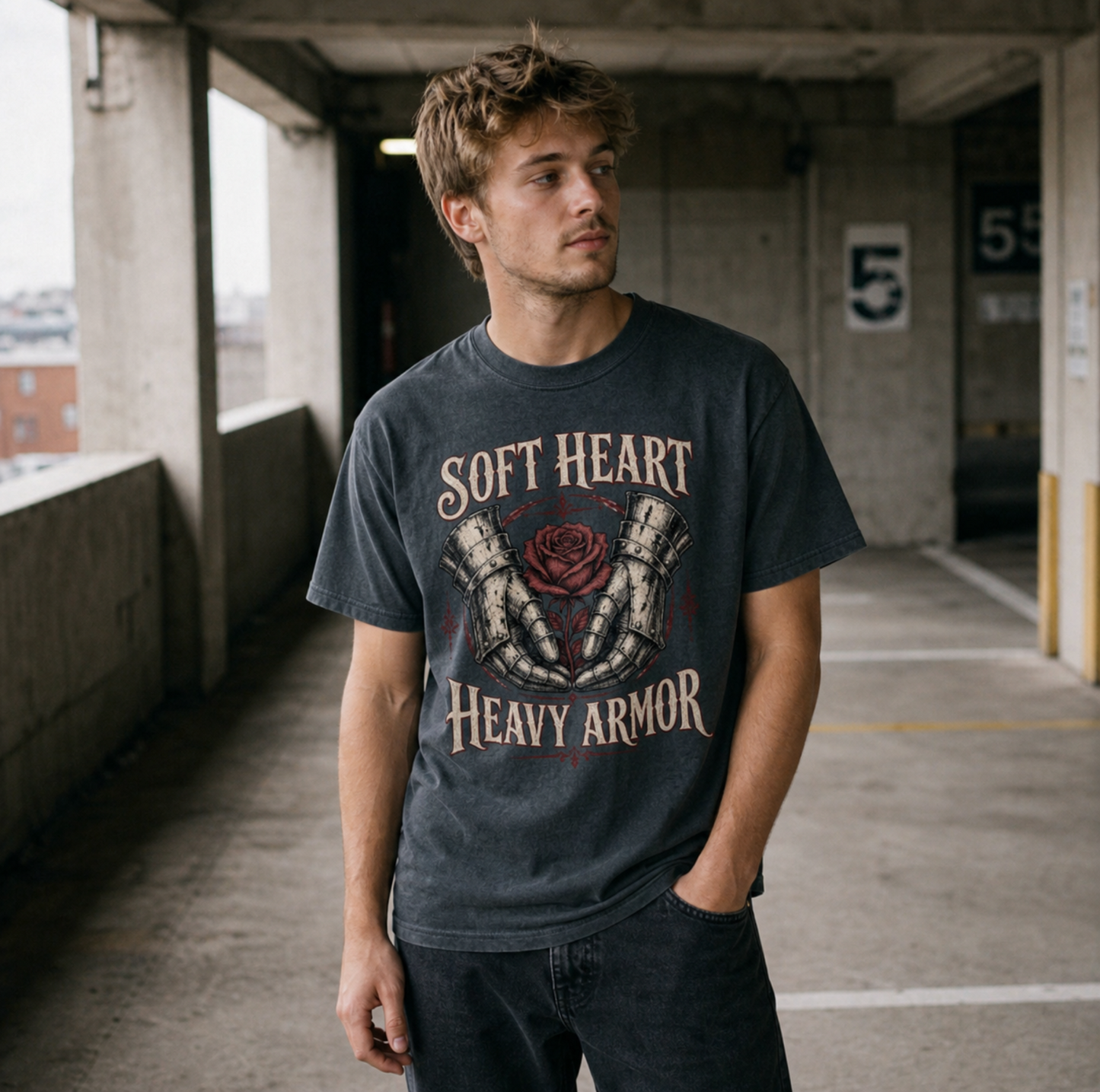Soft Heart, Heavy Armor Classic Graphic Tee