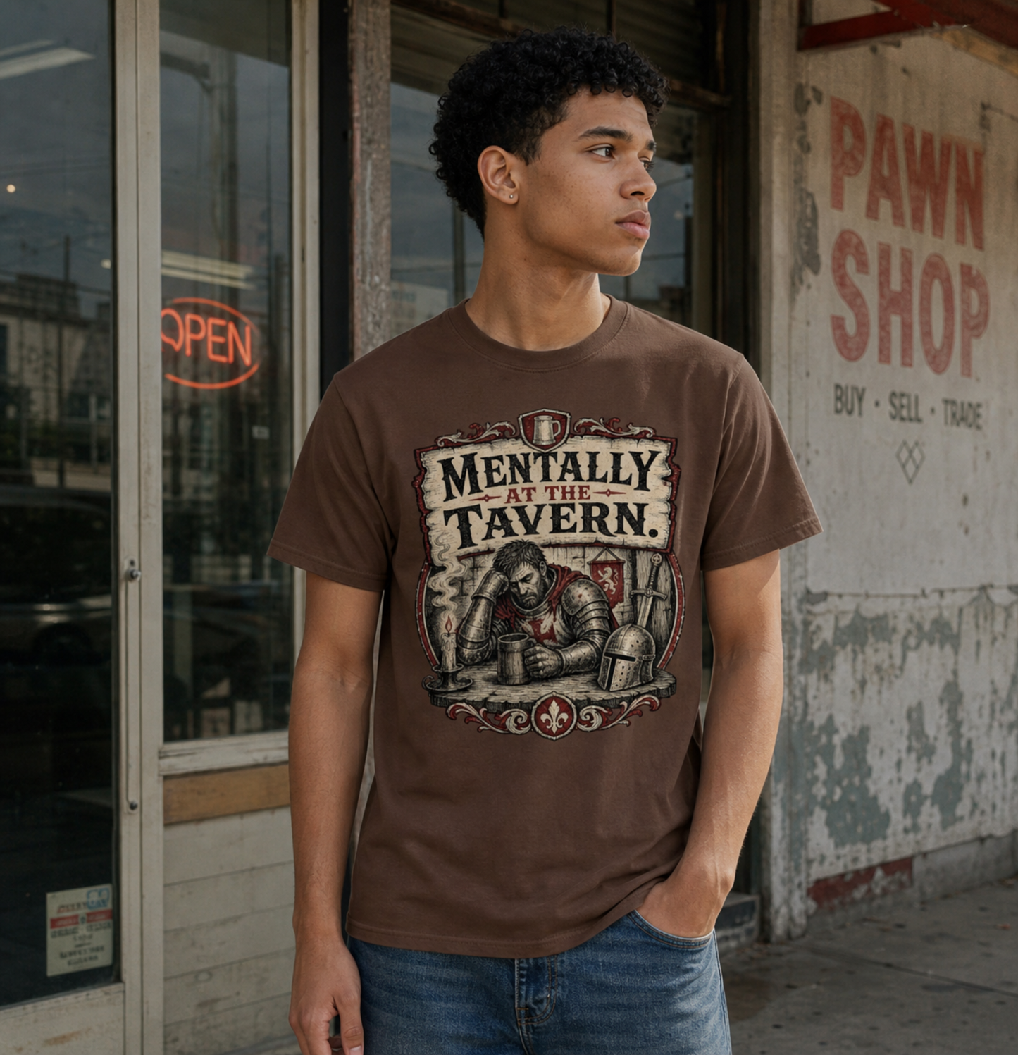 Mentally at the Tavern Classic Graphic Tee