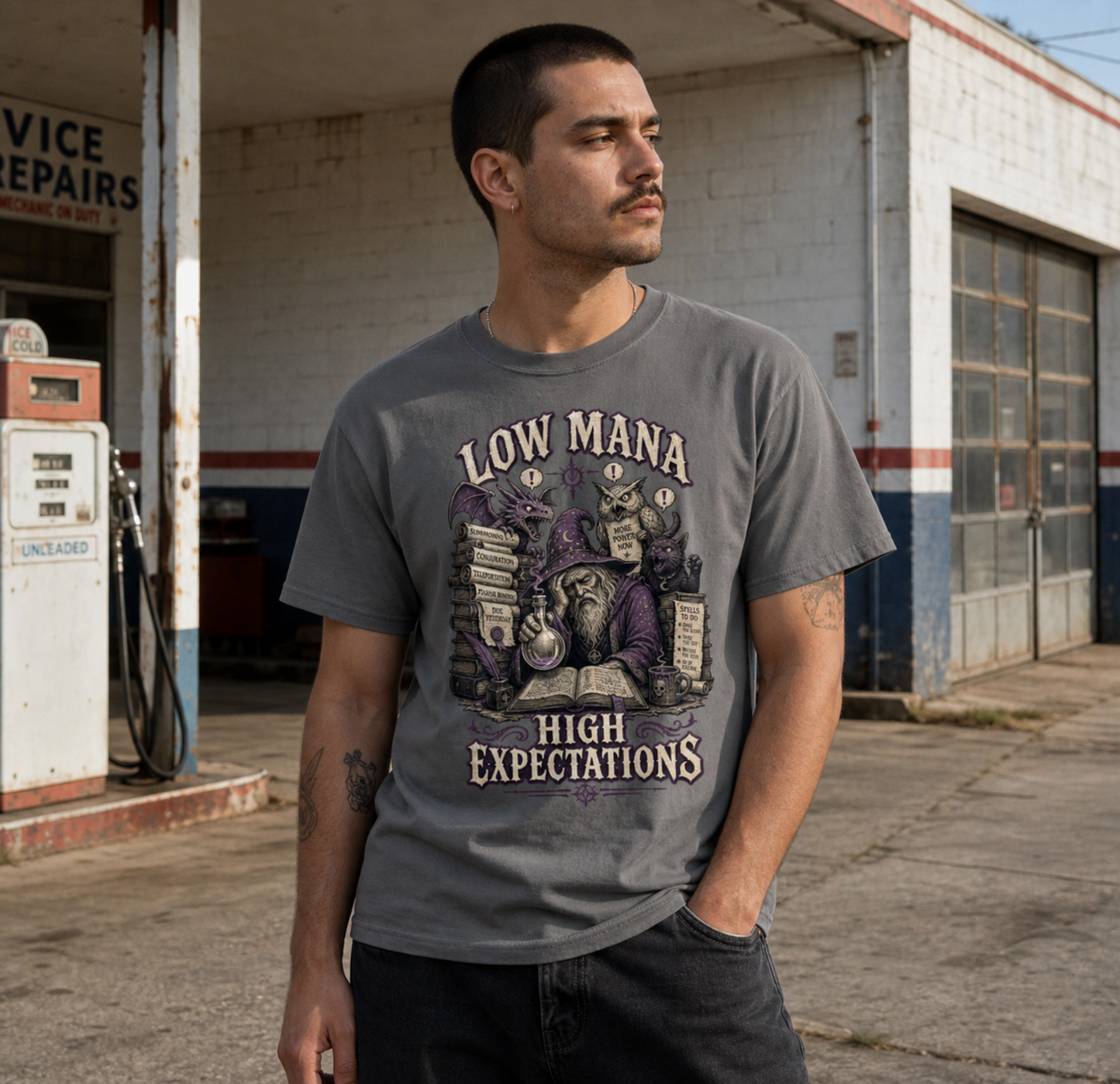 Low Mana, High Expectations Classic Graphic Tee
